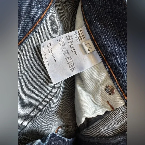 NWT! Toteme Tapered Leg Denim